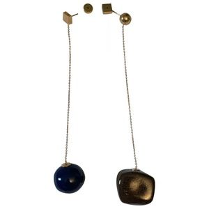 JACQUEMUS asymmetrical long drop earrings - NEW IN BOX